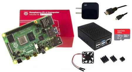 Kit Raspberry Pi 4 B 2gb Original + Fuente + Gabinete + Cooler + HDMI + Mem 32gb + Disip
